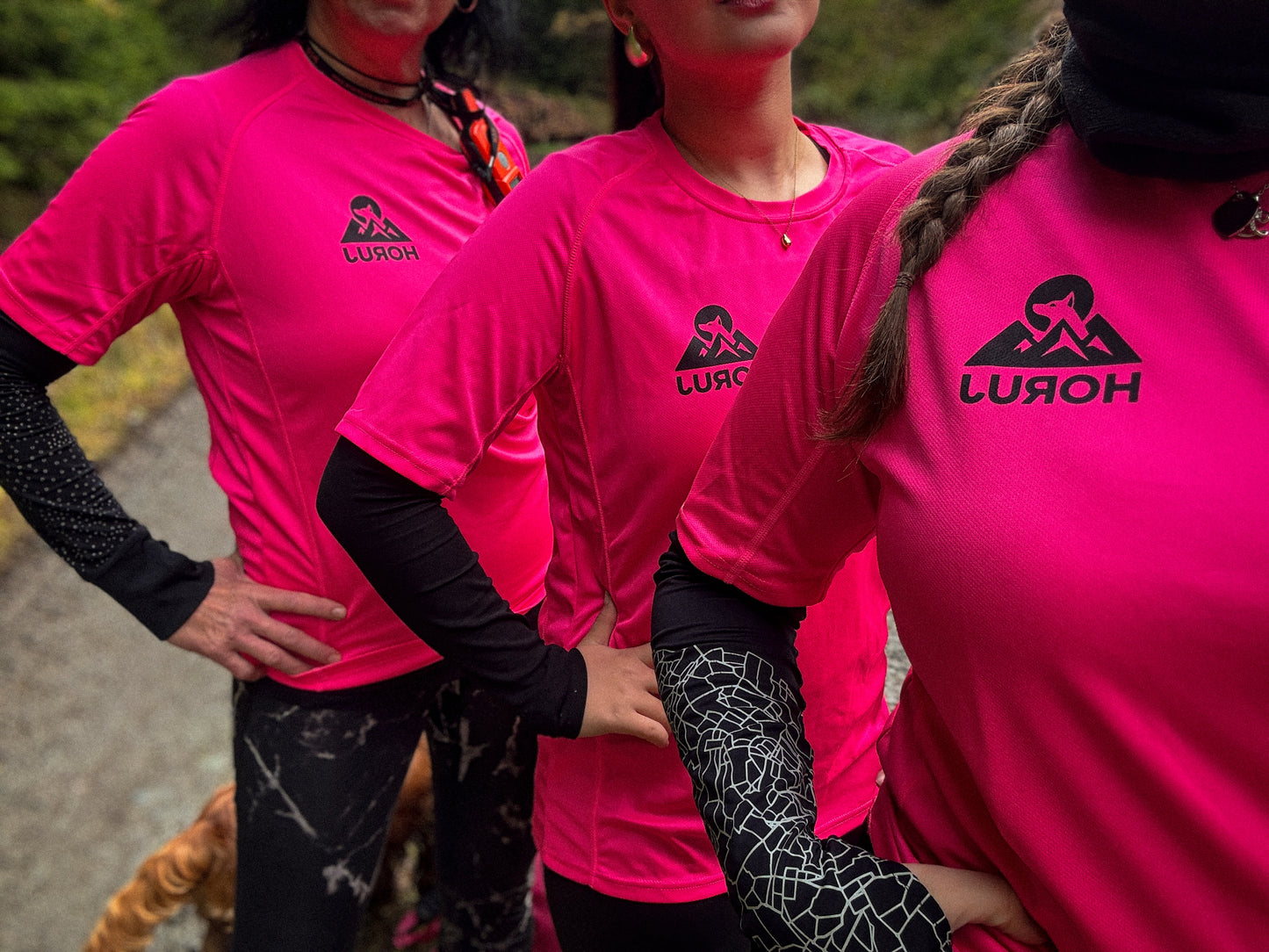 HORUJ Active Neon tričko - růžové