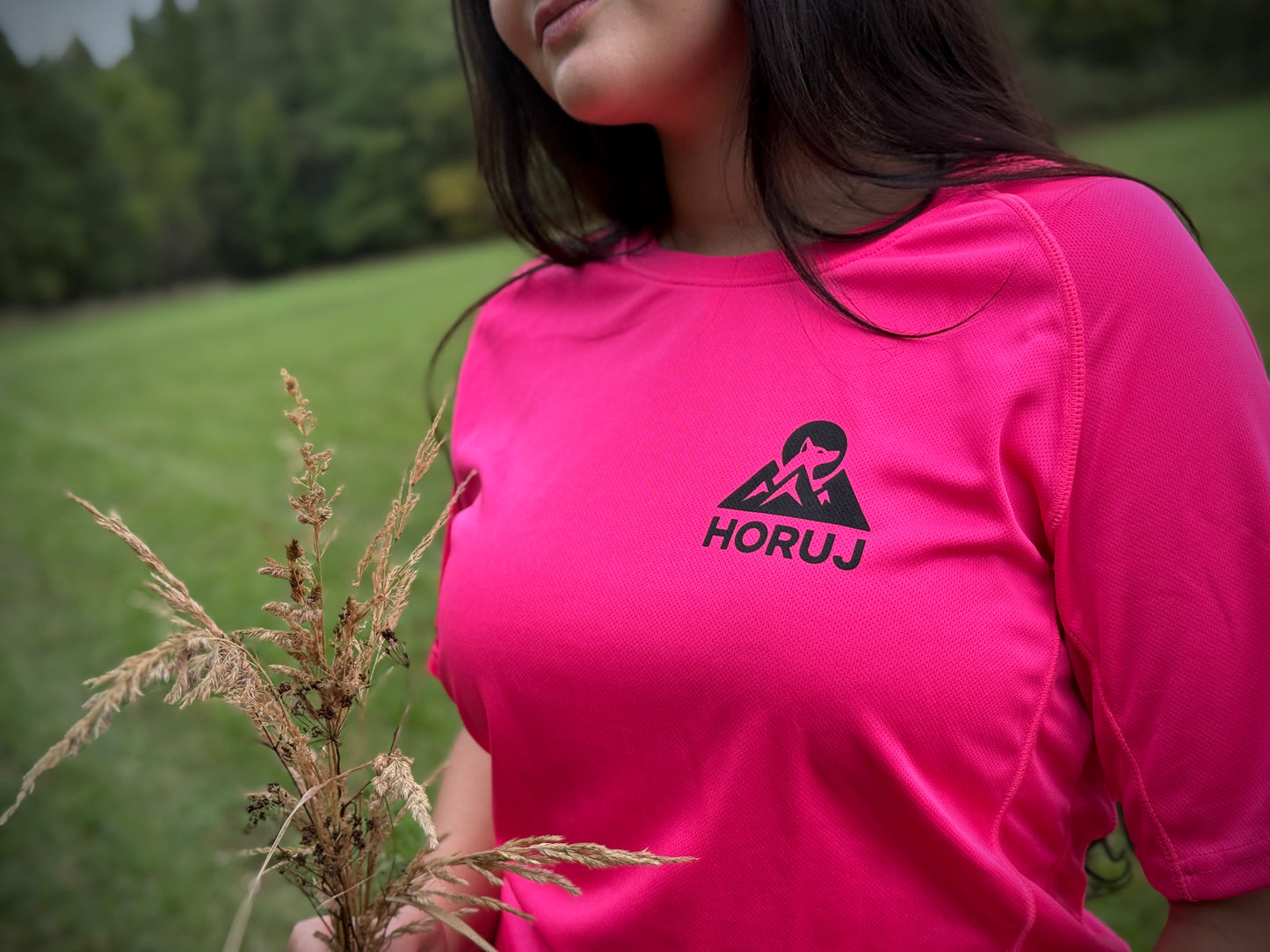 HORUJ Active Neon tričko - růžové